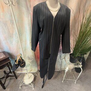 VTG 📌New Port Timeless Business Pinstripe Pencil Skirt Suit with Zipper